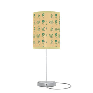 Floral Print Lamp on a Stand - Modern Steel Design - Dipaliz - Lamps