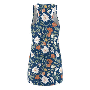 Floral Racerback Dress – Vintage Garden Print - Dipaliz - Dresses - Xs
