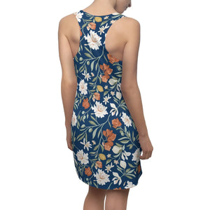 Floral Racerback Dress – Vintage Garden Print - Dipaliz - Dresses - Xs