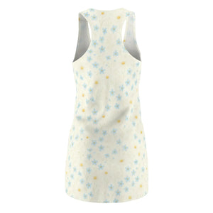 Yellow Cherry Blossom Racerback Dress – Casual - Dipaliz - Dresses - Xs
