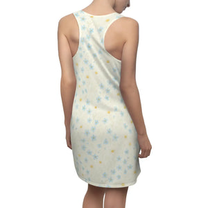 Yellow Cherry Blossom Racerback Dress – Casual - Dipaliz - Dresses - Xs
