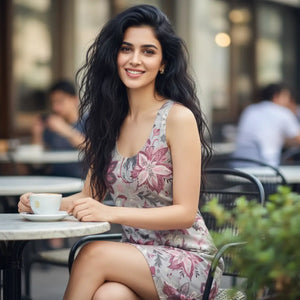 Floral Racerback Dress – Stylish Summer Wear - Dipaliz - Dresses - Xs
