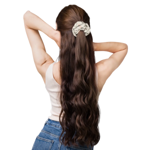 Eco Chic Floral Scrunchie - Recycled Polyester - Dipaliz - Ponytail Holders