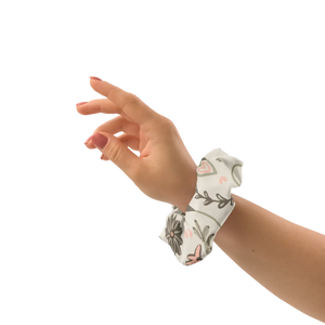 Eco Chic Floral Scrunchie - Recycled Polyester - Dipaliz - Ponytail Holders