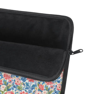 Laptop Sleeve - Floral Rose Pattern - Vintage Garden Case - Dipaliz