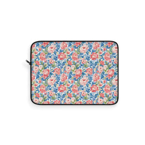 Laptop Sleeve - Floral Rose Pattern - Vintage Garden Case - Dipaliz