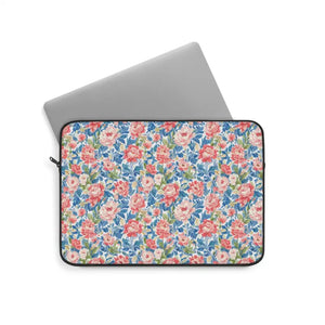 Laptop Sleeve - Floral Rose Pattern - Vintage Garden Case - Dipaliz
