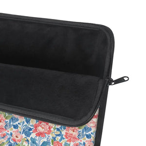 Laptop Sleeve - Floral Rose Pattern - Vintage Garden Case - Dipaliz