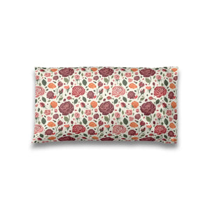 Sage foliage against antique blush on the DipaliZ rose satin print