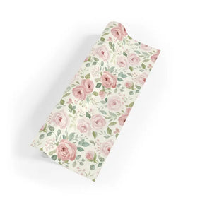Smooth Satin Finish Wrapping Paper Rose Print - Dipaliz
