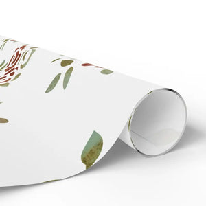 Rose Wrapping Paper Watercolor Floral Gift Wrap - Dipaliz