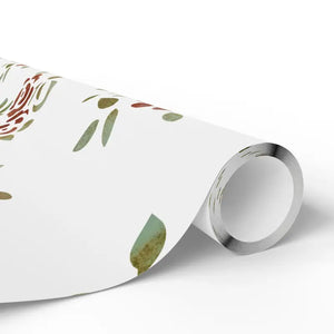 Rose Wrapping Paper Watercolor Floral Gift Wrap - Dipaliz
