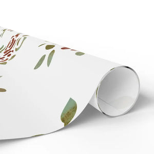 Rose Wrapping Paper Watercolor Floral Gift Wrap - Dipaliz