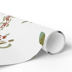 Rose Wrapping Paper Watercolor Floral Gift Wrap - Dipaliz