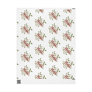 Rose Wrapping Paper Watercolor Floral Gift Wrap - Dipaliz - 30’’ x 36’’ / Matte