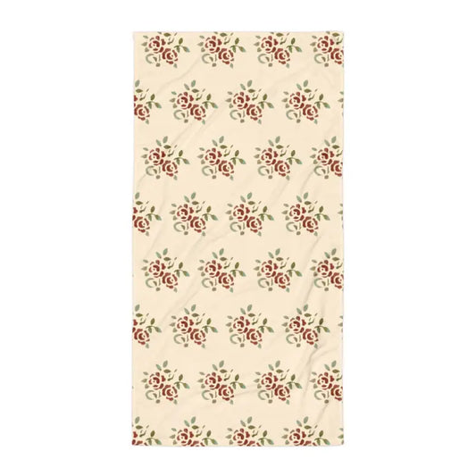 Cozy Up with Dipaliz Floral Roses Polyester Beach Towel - Towels