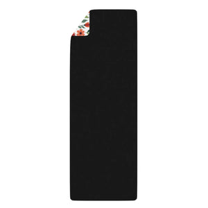 Vibrant Floral Rubber Yoga Mat - Non-slip Forest Green - Dipaliz - & Pilates Mats