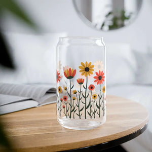 Floral Sipper Glass - Eco Drinkware for Happy Sips - Dipaliz - Tumblers