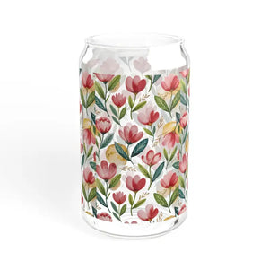 Vibrant Floral Sipper with Bamboo Lid - Dipaliz - Tumblers