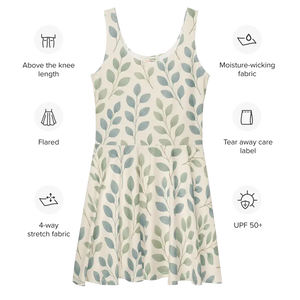 Floral Skater Dress - Flirty Flair Vibrant Style - Dipaliz - Dresses