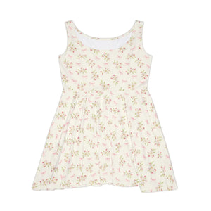 Floral Skater Dress – Organic Cotton Summer - Dipaliz - Dresses