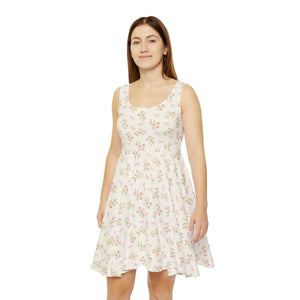 Floral Skater Dress – Organic Cotton Summer - Dipaliz - Dresses