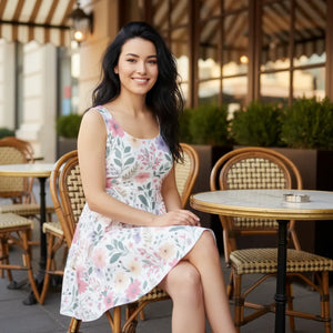 Floral Skater Dress – Stay Cool Spring Style - Dipaliz - Dresses - Xs
