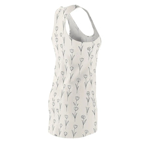 Tulip Sketch Racerback Dress – Cotton Blend - Dipaliz - Dresses - Xs
