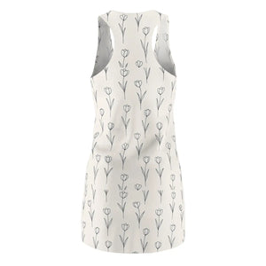 Tulip Sketch Racerback Dress – Cotton Blend - Dipaliz - Dresses - Xs