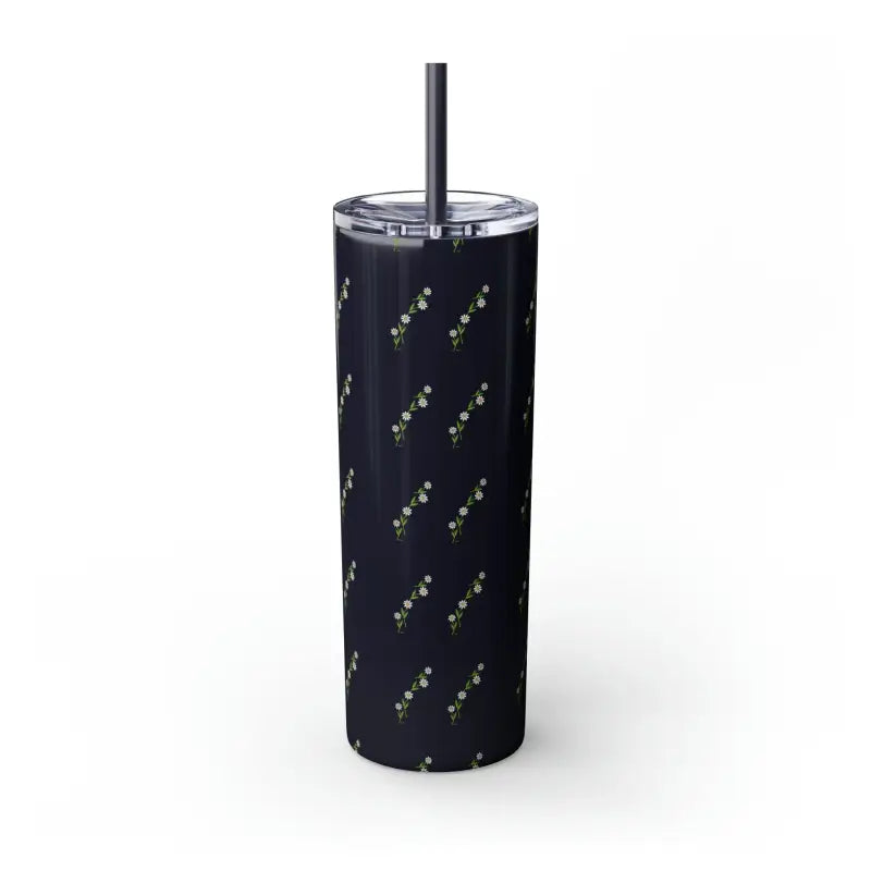 Floral Skinny Tumbler with Matching Straw Magic - Mug