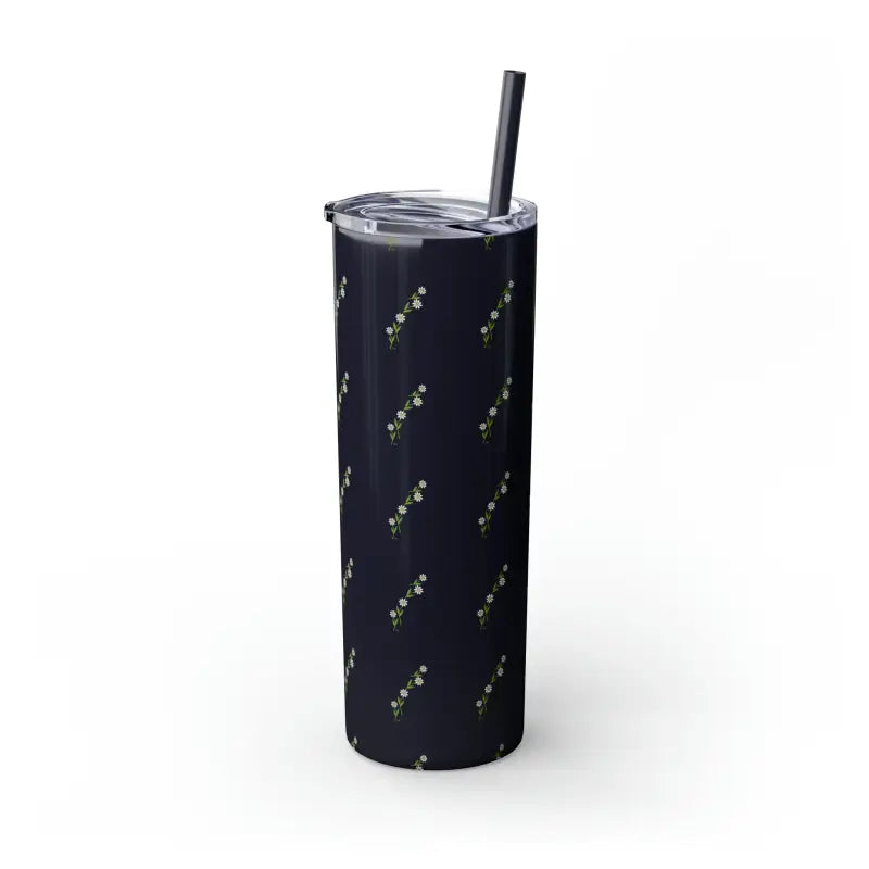 Floral Skinny Tumbler with Matching Straw Magic - Mug