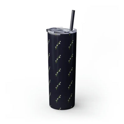 Floral Skinny Tumbler with Matching Straw Magic - Mug