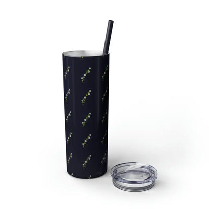 Floral Skinny Tumbler with Matching Straw Magic - Mug