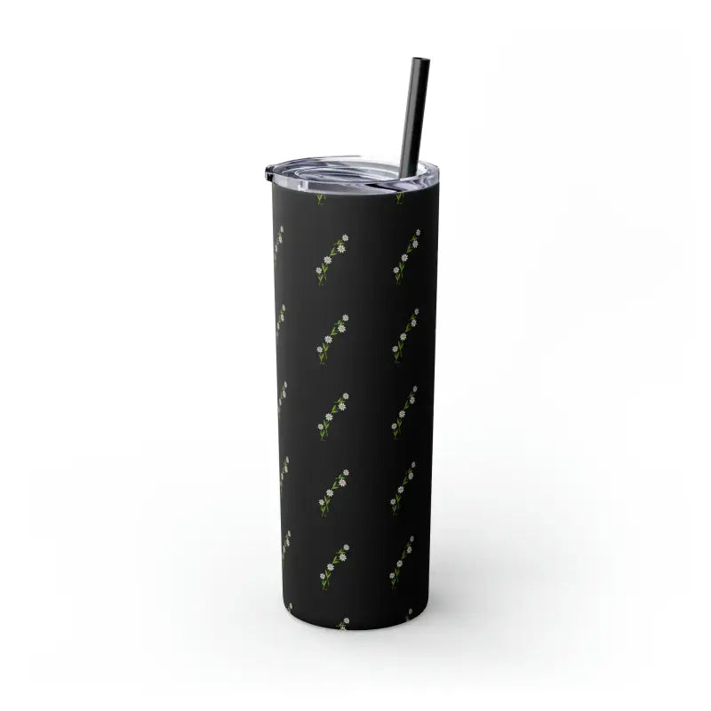 Floral Skinny Tumbler with Matching Straw Magic - Mug