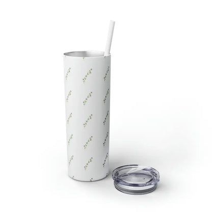 Floral Skinny Tumbler with Matching Straw Magic - Mug