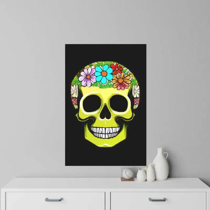 Transform your Space with Durable Floral Skull Wall Decals - Decal