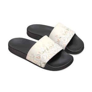 Floral Slide Sandals, Women’s Removable- Strap Summer Slides