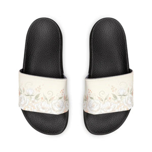 Floral Slide Sandals, Women’s Removable- Strap Summer Slides