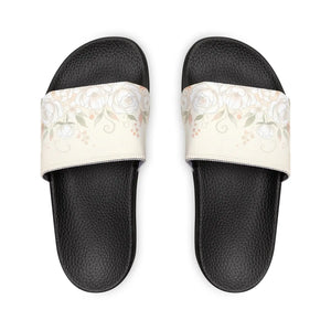 Floral Slide Sandals, Women’s Removable- Strap Summer Slides
