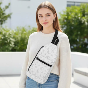 Floral Sling Bag - Lightweight Polyester Crossbody - Dipaliz - Cross Body Bags
