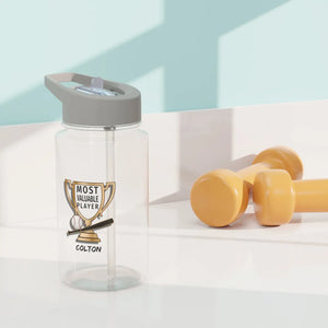 DipaliZ floral Tritan water bottle with a foldable straw