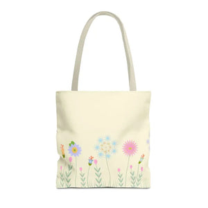 Tote Bag - Spring Blooms Laminated Interior - Dipaliz - 16’’ × / Beige - Bags