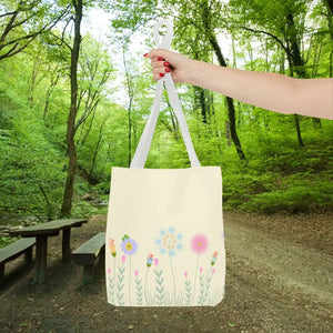 Tote Bag - Spring Blooms Laminated Interior - Dipaliz - Bags