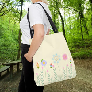 Tote Bag - Spring Blooms Laminated Interior - Dipaliz - Bags