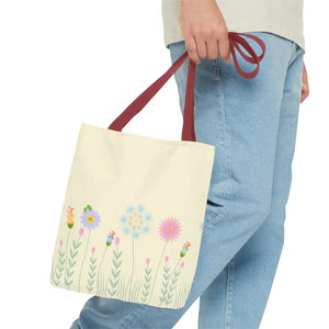 Tote Bag - Spring Blooms Laminated Interior - Dipaliz - Bags
