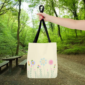 Tote Bag - Spring Blooms Laminated Interior - Dipaliz - Bags