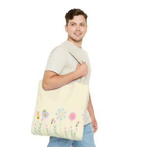 Tote Bag - Spring Blooms Laminated Interior - Dipaliz - Bags