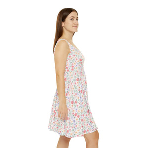 Floral Spring Skater Dress – Recycled Fabric - Dipaliz - Dresses