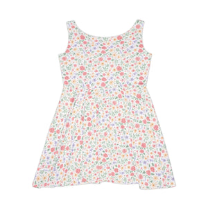 Floral Spring Skater Dress – Recycled Fabric - Dipaliz - Dresses