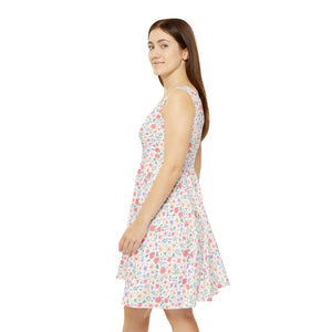 Floral Spring Skater Dress – Recycled Fabric - Dipaliz - Dresses